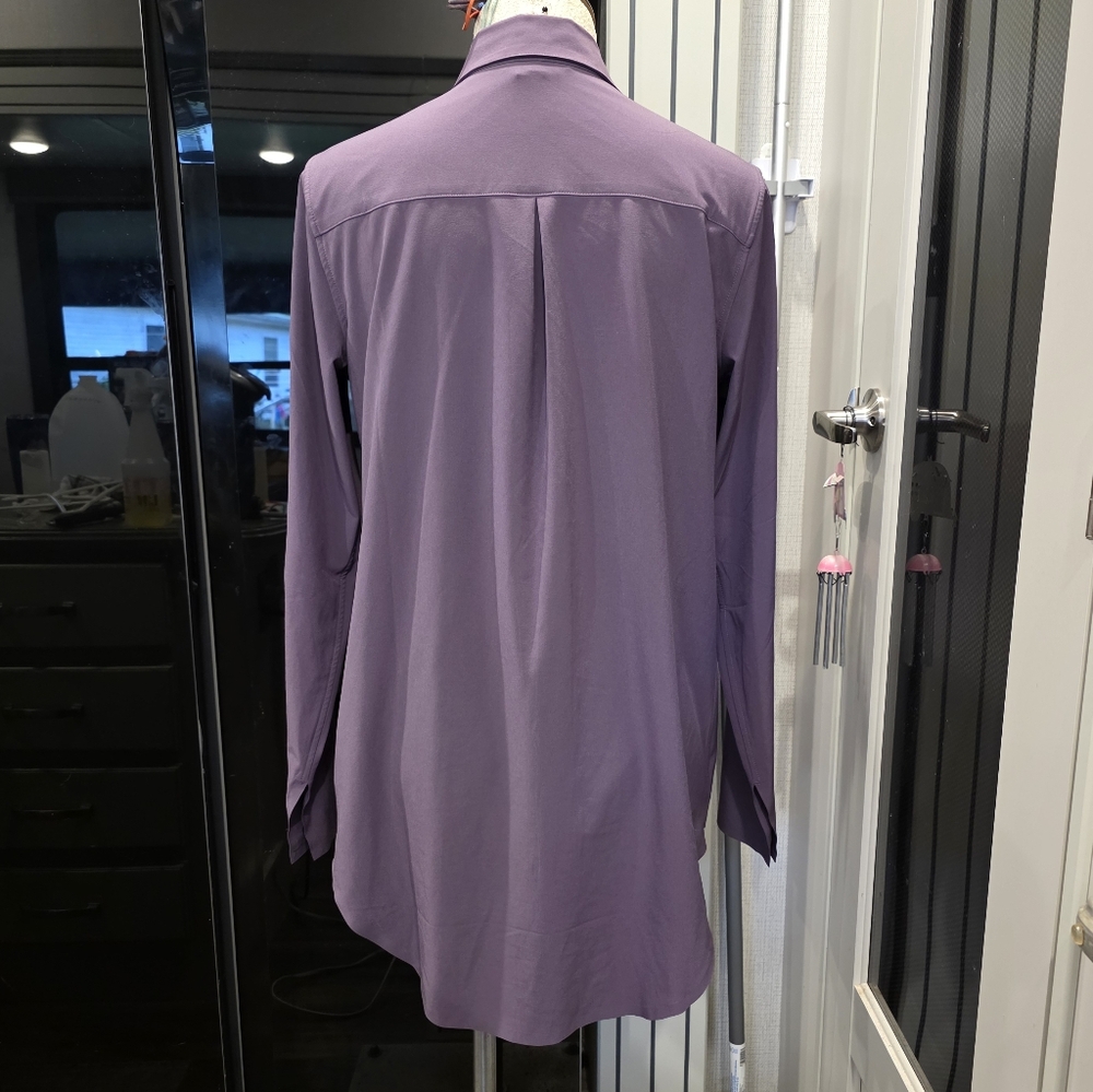 Athleta Lavender Button Down Shirt - image 3